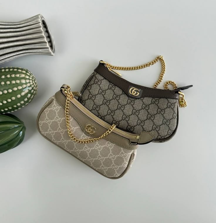 Ophidia Mini Leather Shoulder Bag